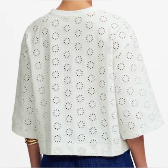 Madewell| Embroidered Wide-Sleeve Boxy Tee - Picture 3 of 5